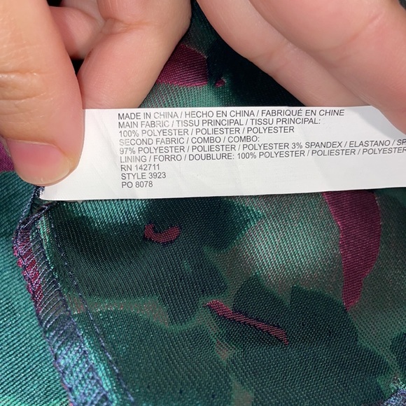 Eloquii Floral Double Peplum Strapless Cocktail Dress SZ 18 NWT - Picture 6 of 7